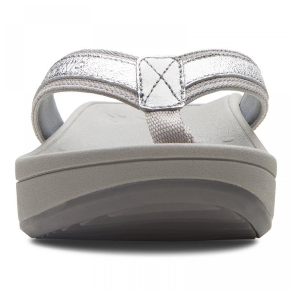 Vionic Sandals Ireland - High Tide Platform Sandal Silver - Womens Shoes Discount | WQKXE-4892